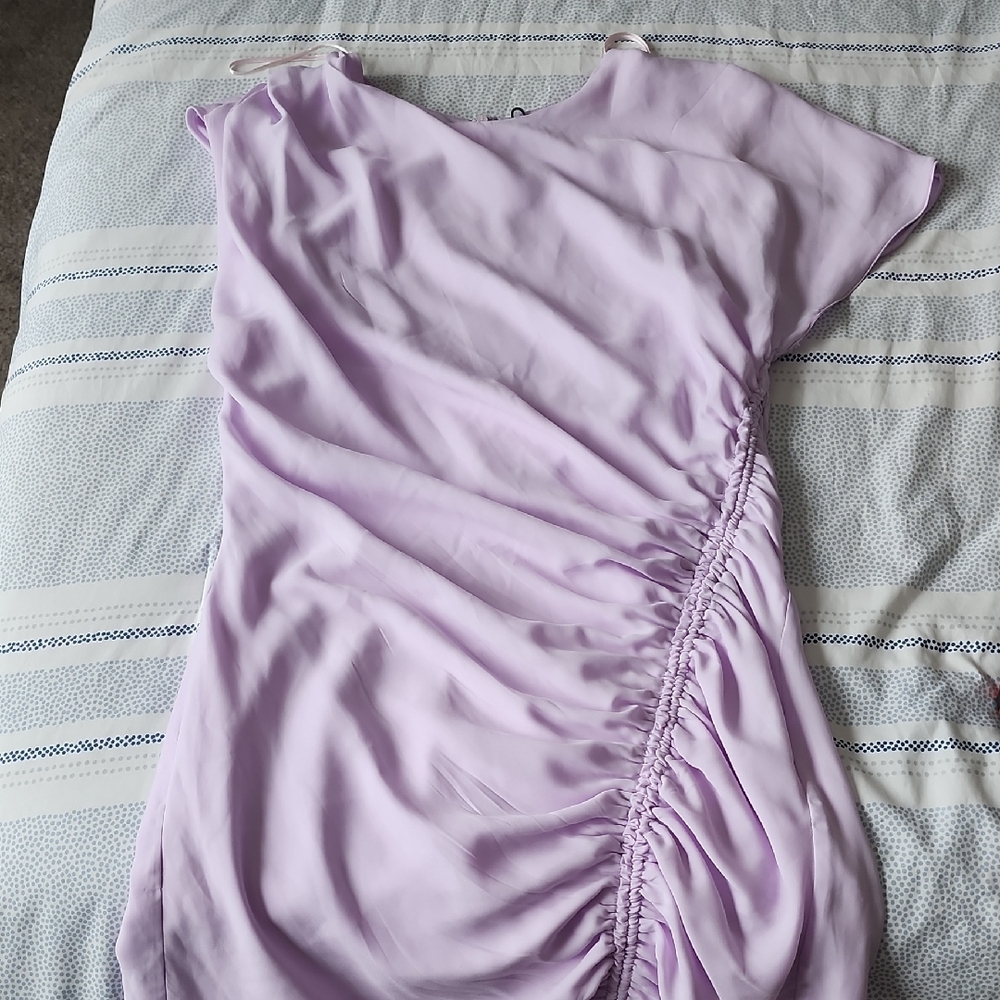 Zara Lilac Dress With Sinch Side